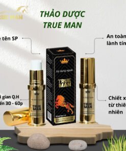 Chai Xịt Thảo Dược TRUE MAN 5ml+3,Bọt Vệ Sinh Nam Giới TRUE MAN 100ml 9 truman1 1