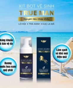 Chai Xịt Thảo Dược TRUE MAN 5ml+3,Bọt Vệ Sinh Nam Giới TRUE MAN 100ml 13 truman5