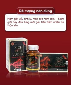 Viên uống tăng cường sinh lực nam Xích Thố Vương bổ thận, tráng dương cải thiện khả năng sinh lý nam hộp 20 viên 15 xichtho7
