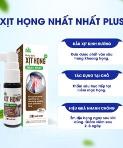 Xịt Họng Nhất Nhất Plus - Giúp Giảm Ho, Giảm Đau Rát, Ngứa Họng - Chai 20 ml 12 xithong4