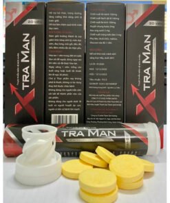 XTRAMAN - Viên sủi tăng cường sinh lý Nam, giảm xuất tinh sớm, cải thiện yếu sinh lý ( Hộp 20 viên)