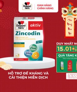 Alternative view of Viên uống bổ sung kẽm và hỗ trợ tăng cường sức đề kháng Doppelherz Zincodin (Hộp 30 viên)