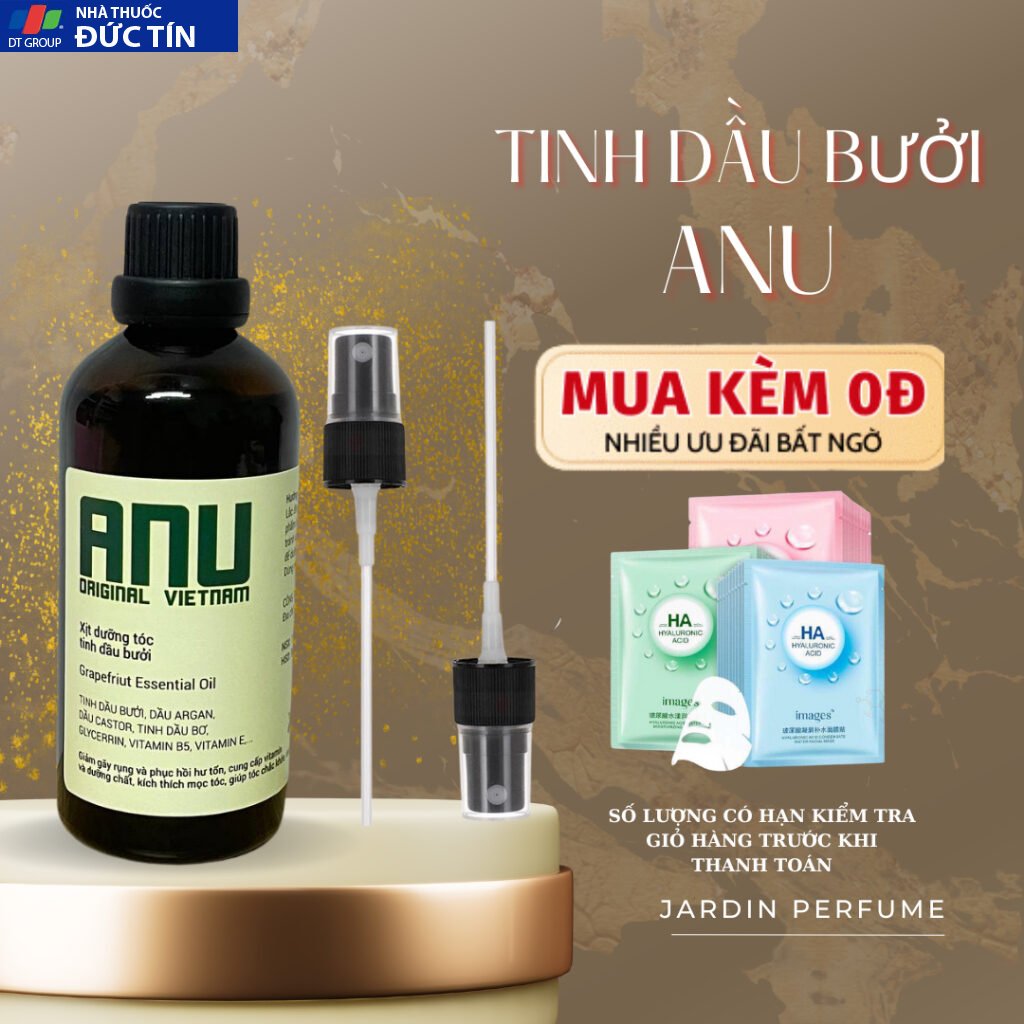 Xịt Dưỡng Mọc Tóc Tinh Dầu Bưởi ANU ORGANIC Chống Rụng Kích Thích Mọc Tóc Ngăn Ngừa Gẫy Rụng Hiệu Quả 100ml 25 anu1 1