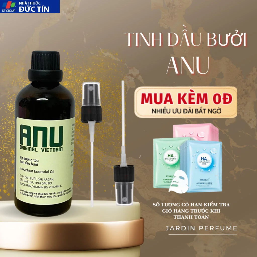 Xịt Dưỡng Mọc Tóc Tinh Dầu Bưởi ANU ORGANIC Chống Rụng Kích Thích Mọc Tóc Ngăn Ngừa Gẫy Rụng Hiệu Quả 100ml 25 anu1 1