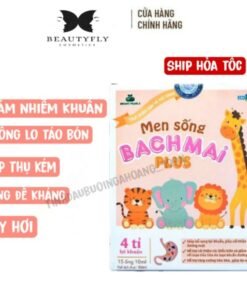 Men sống bạch mai plus chứa chất xơ và 4 tỷ lợi khuẩn bé hết táo bón,Rối loạn tiêu hóa,Biếng ăn-Men sống hữu cơ Bạch Mai