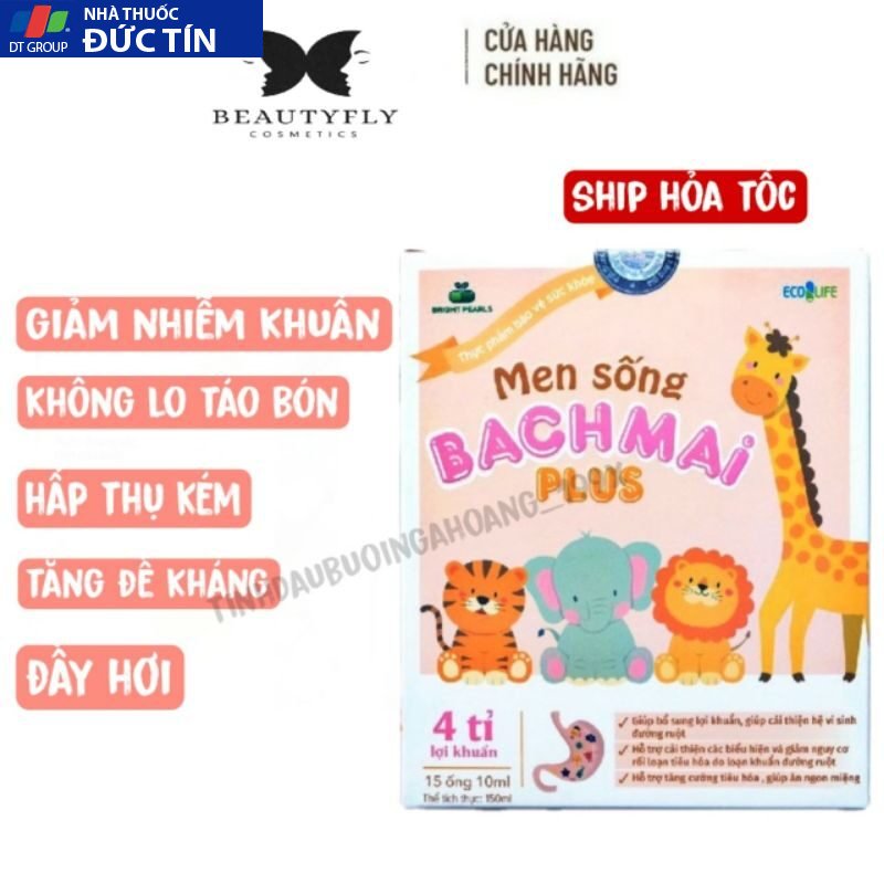 Men sống bạch mai plus chứa chất xơ và 4 tỷ lợi khuẩn bé hết táo bón,Rối loạn tiêu hóa,Biếng ăn-Men sống hữu cơ Bạch Mai 11 bahchmai1