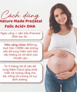 Alternative view of Vitamin tổng hợp cho mẹ bầu Nature Made Prenatal Folic Acid + DHA 150 viên của Mỹ