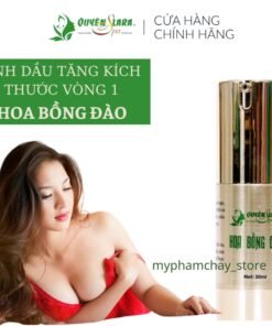 Tinh Dầu tăng Kích Thước Vòng 1,Nở Ngực Hoa Bồng Đào QUYÊN LARA (Tăng Từ 4-7cm Sau 1 Liệu Trình),Hàng Chính Hãng 30ml
