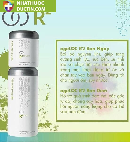 Bộ Sản Phẩm bảo vệ sức khỏe ageLOC® R2 Day và Night(ngày180v đêm 60v) 14 boroc4