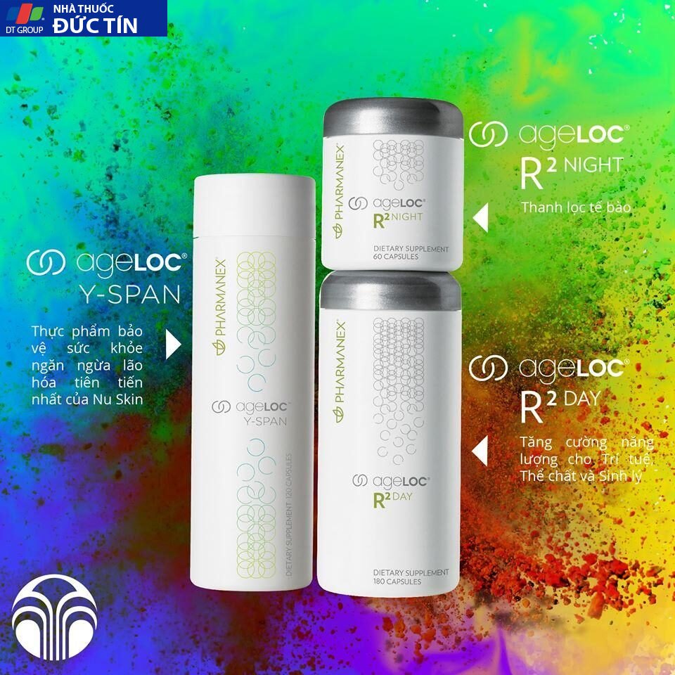 Bộ Sản Phẩm bảo vệ sức khỏe ageLOC® R2 Day và Night(ngày180v đêm 60v) 12 bosoc2