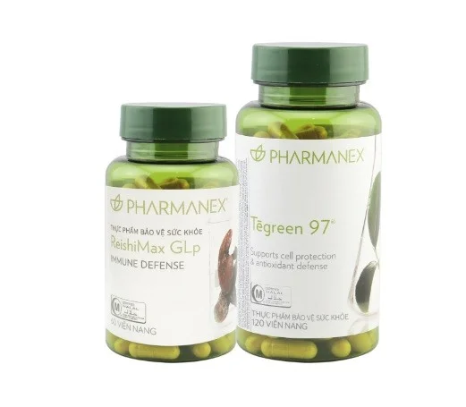 Bộ sản phẩm thực phẩm bảo vệ sức khỏe ReishiMax (60 viên) và Thực phẩm bảo vệ sức khỏe Tegreen97 (120 viên) 4 bosssan1