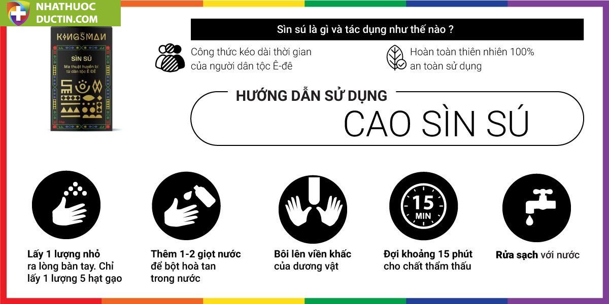 Bột sìn sú Kingsman - Kéo dài thời gian - Gói 0.5gr 15 bot sin su kingsman 02 5dfb40770e4b4498913e5a49acd655dc