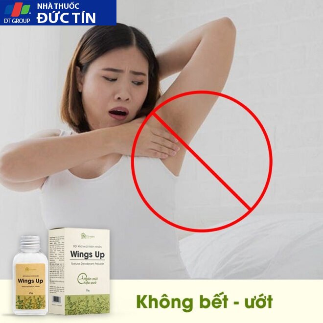 Bột Khử Mùi Wings Up Khử Mùi Hôi Chân Hôi Nách Giày Giảm Tiết Mồ Hôi Hôi Cỏ Mềm 25g 23 botkhu3