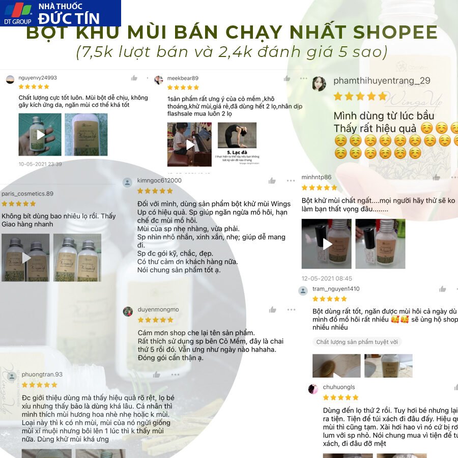 Bột Khử Mùi Wings Up Khử Mùi Hôi Chân Hôi Nách Giày Giảm Tiết Mồ Hôi Hôi Cỏ Mềm 25g 21 botkhu5