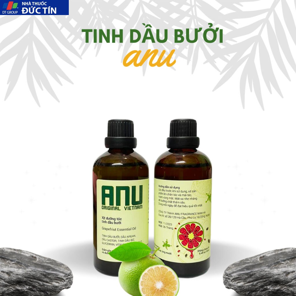 Nước dưỡng tóc tinh dầu bưởi ANU ORIGINAL 100ml giảm rụng phục hồi tóc ngăn hư tổn chẽ ngọn 25 bui3 1