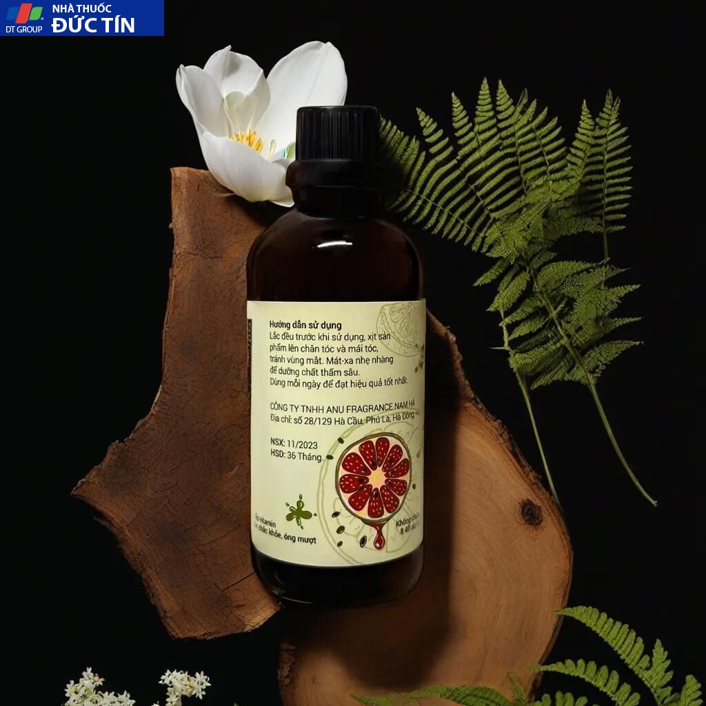Nước dưỡng tóc tinh dầu bưởi ANU ORIGINAL 100ml giảm rụng phục hồi tóc ngăn hư tổn chẽ ngọn 20 buoi6