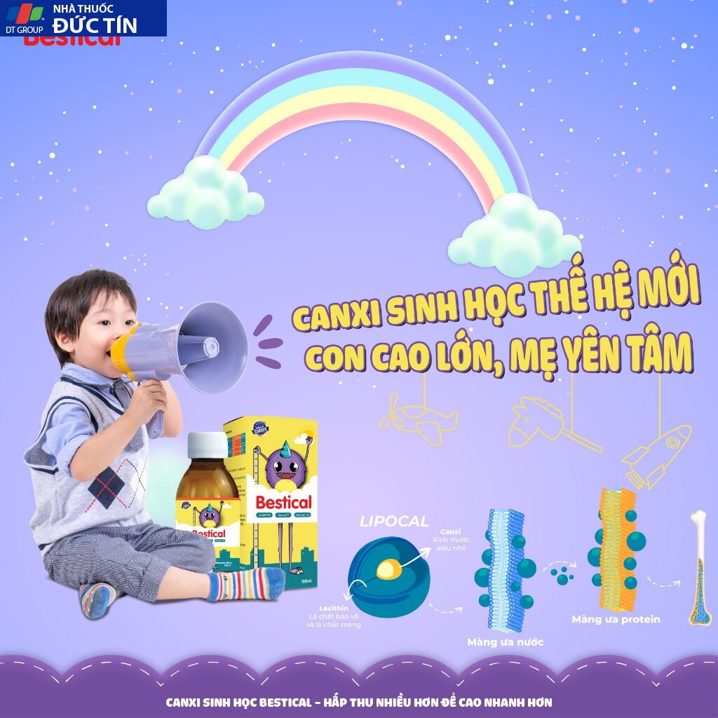 Canxi sinh học kết hợp vitamin D3 K2 hỗ trợ tăng chiều cao Bestical 120ml 16
