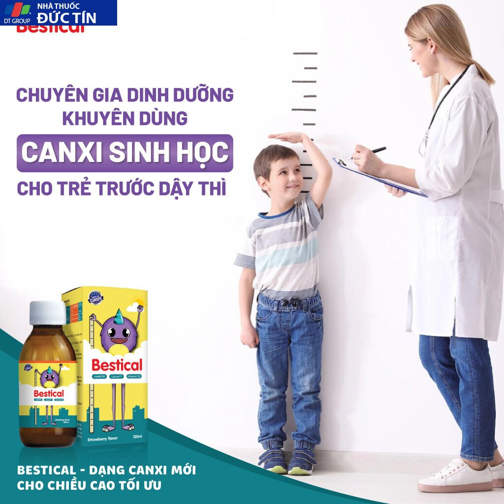 Canxi sinh học kết hợp vitamin D3 K2 hỗ trợ tăng chiều cao Bestical 120ml 14