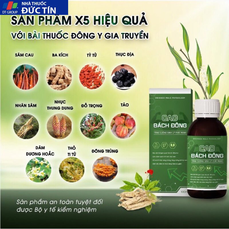 Cao Bách Đông tăng cường sinh lý, kéo dài thời gian 38 cao2