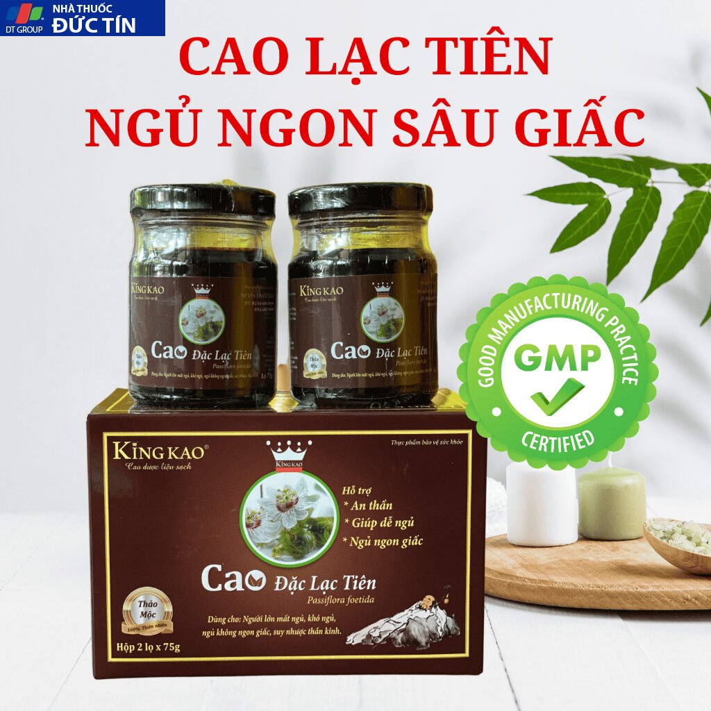 Lạc tiên Cao lạc tiên kingkao hỗ trợ giấc ngủ ngon 9 caolac3