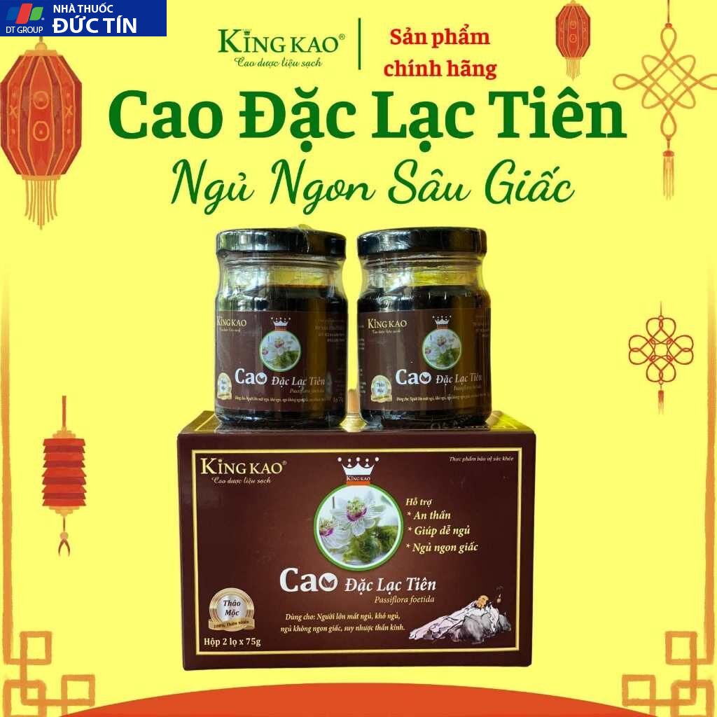 Lạc tiên Cao lạc tiên kingkao hỗ trợ giấc ngủ ngon 8 caolactien
