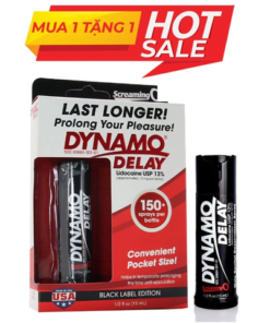 Chai xịt kéo dài thời gian quan hệ Dynamo Delay Black Label Edition, Chai 15 ml