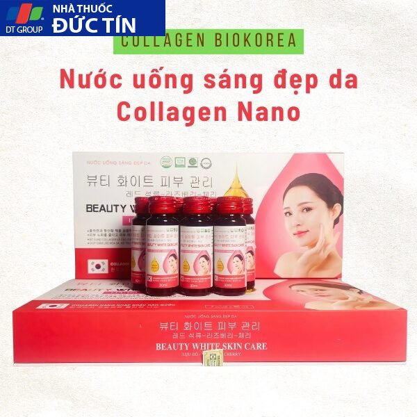 COLLAGEN BIOKOREA nước uống sáng đẹp da, giảm nám tàn nhang, chống lão hoá nâng tone da 20 colagen1 2