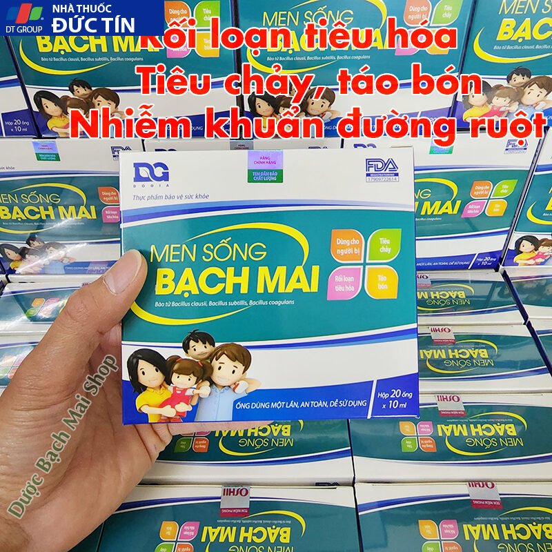 Combo 3 hộp Men sống Bạch mai Men vi sinh cho bé tiêu hóa trẻ Ăn ngon hết Tiêu chảy Táo bón Biếng ăn với chủng lợi khuẩn 23 combo3 1