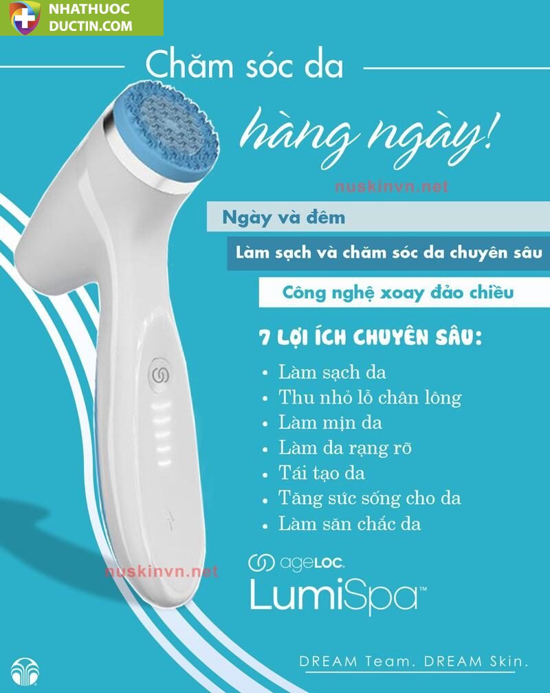 máy rửa mặt và chăm sóc da chuyên sâu ageLOC LumiSpa iO – Bảo Hành đổi mới 2 Năm 22 cong dung lumi spa io