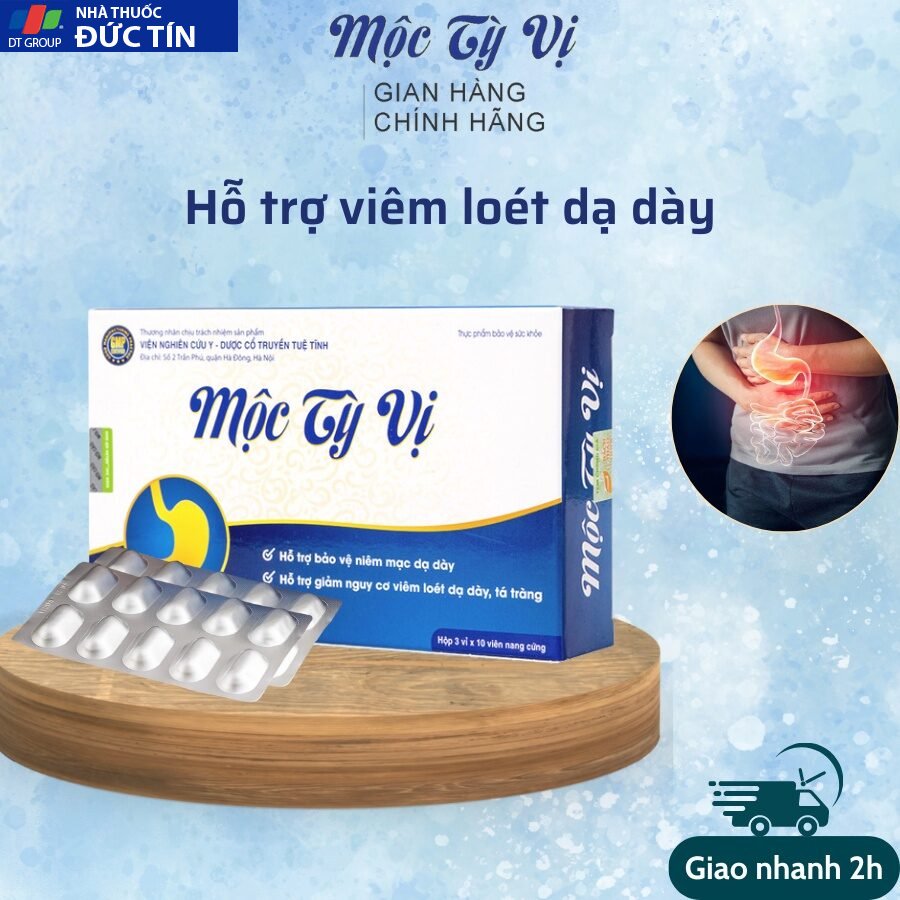 Dạ Dày Mộc Tỳ Vị hỗ trợ giảm trào ngược bao tử, đầy hơi, loét đau da day 1 hộp 30 viên 27 day2