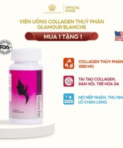 Viên uống Collagen Thủy Phân Glamour Blanche Nature Gift làm đẹp và trắng sáng da an toàn nhập khẩu 100% từ Mỹ