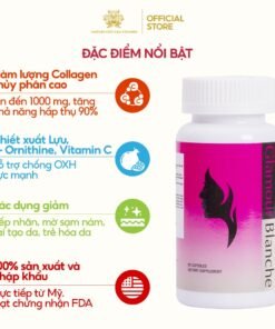 Viên uống Collagen Thủy Phân Glamour Blanche Nature Gift làm đẹp và trắng sáng da an toàn nhập khẩu 100% từ Mỹ 10 depa3