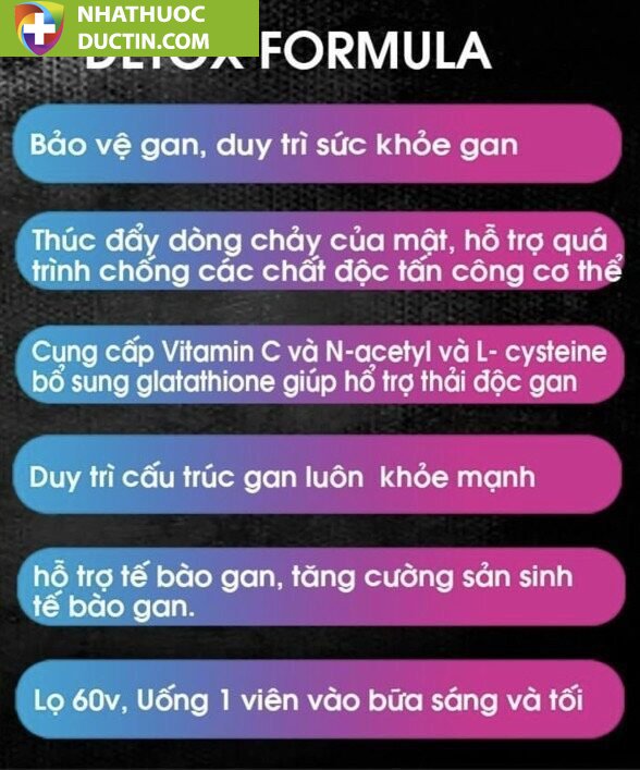 Detox Formula Thải Độc Gan 12