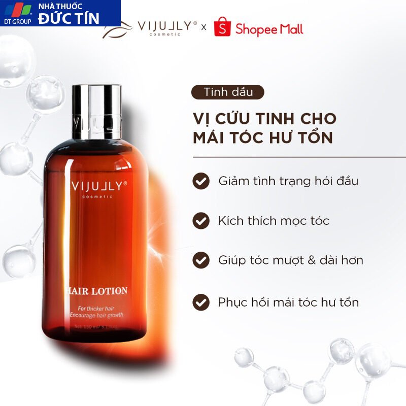 Xịt dưỡng tóc tinh dầu bưởi ( Hair Lotion ) Vi Jully 150ml 21 duong2