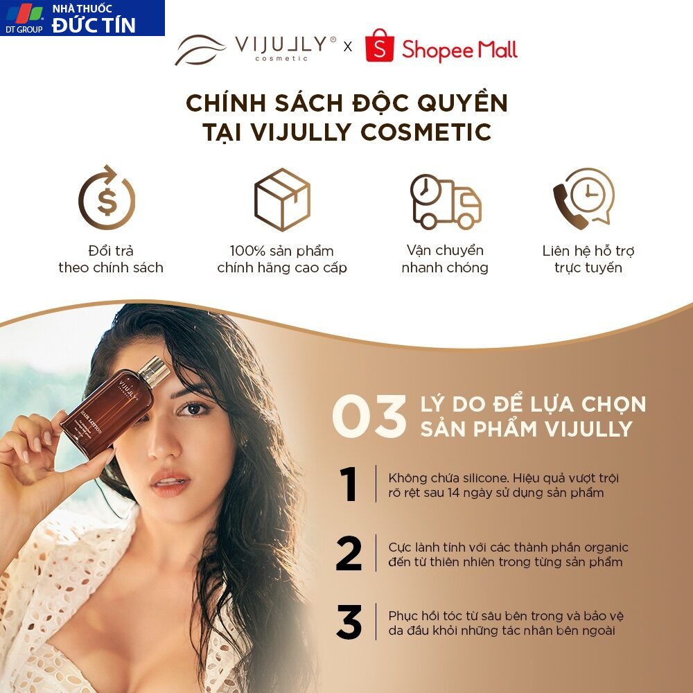 Xịt dưỡng tóc tinh dầu bưởi ( Hair Lotion ) Vi Jully 150ml 18 duong5
