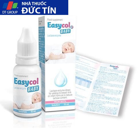 Enzym lactase Easycol BABY cho trẻ bất dung nạp đường lactose 22 enzzin1 1