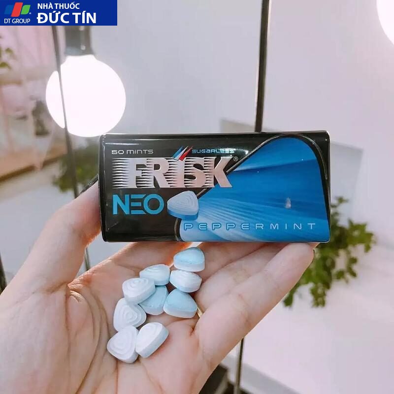 Frisk Neo Peppermint kẹo ngậm BJ bạc hà kẹo phòng the Nhật Bản kẹo tình yêu hộp 50 viên 13 frisk neo 2
