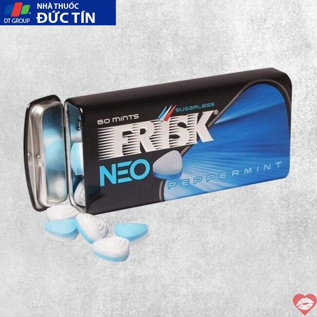 Frisk Neo Peppermint kẹo ngậm BJ bạc hà kẹo phòng the Nhật Bản kẹo tình yêu hộp 50 viên 10 frisk neo peppermint keo ngam bj bac ha keo phong the nhat ban keo tinh yeu hop 50 vien 1