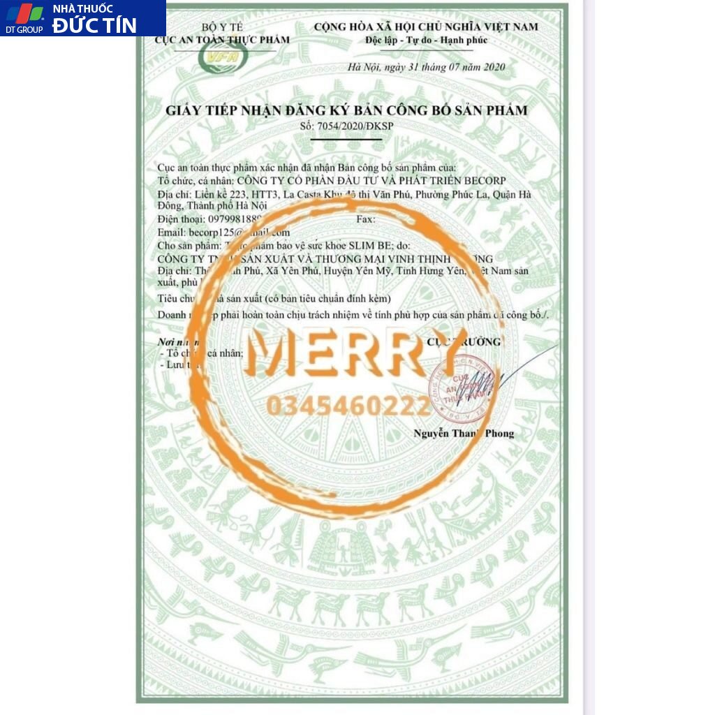 Giảm Cân SLIM BE của BEALIVE Chính Hãng MERRY STORE SLimBe Giúp Giảm Cân An Toàn Giảm 2 đến 3 Kg Sau 15 Ngày 22 giamcan8 2
