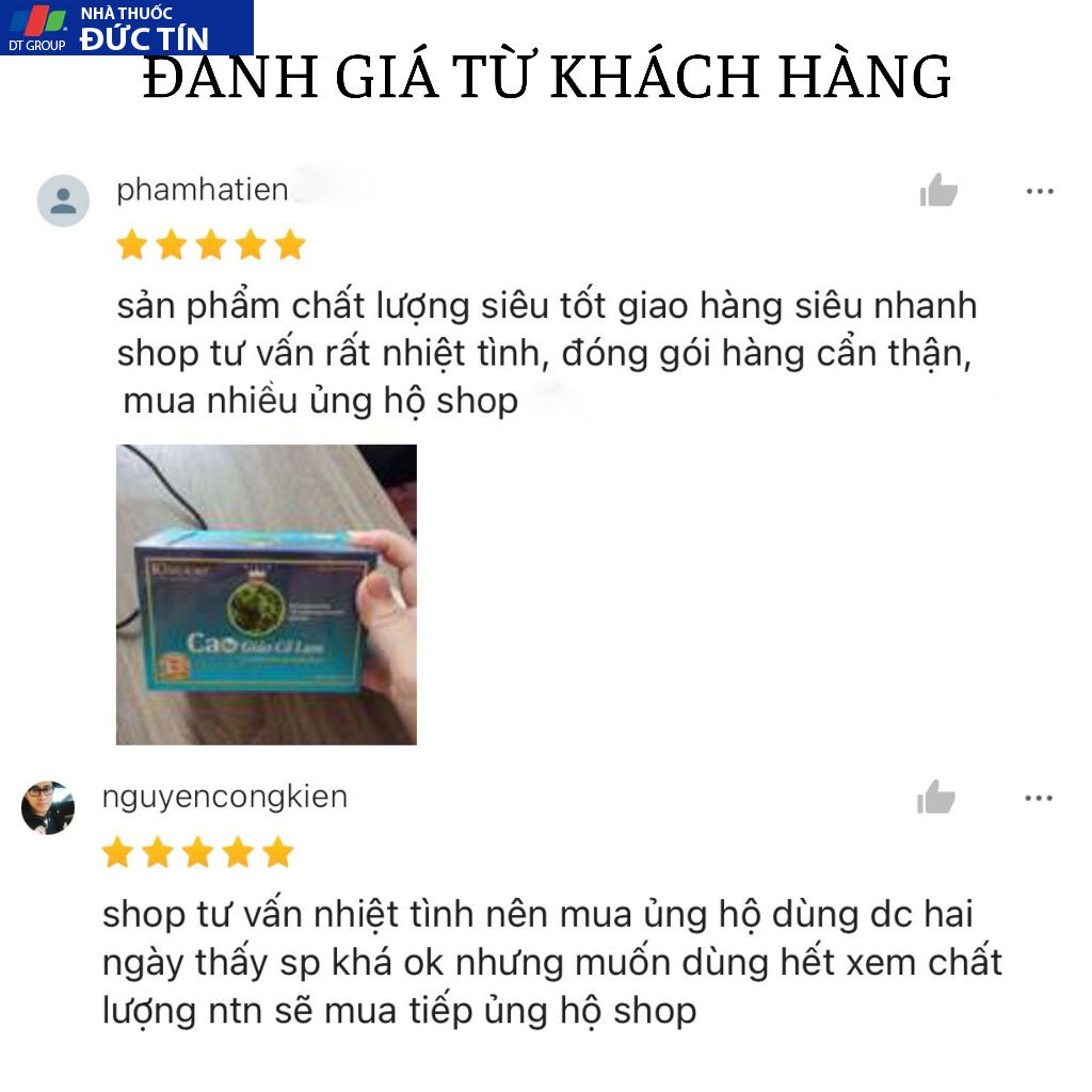 Cao giảo cổ lam Kingkao 100% tinnh chất giảo cổ lam dành cho người cao tuổi, người mỡ máu, cao huyết áp - Hộp 2 lọ 75g 13 giaoco4
