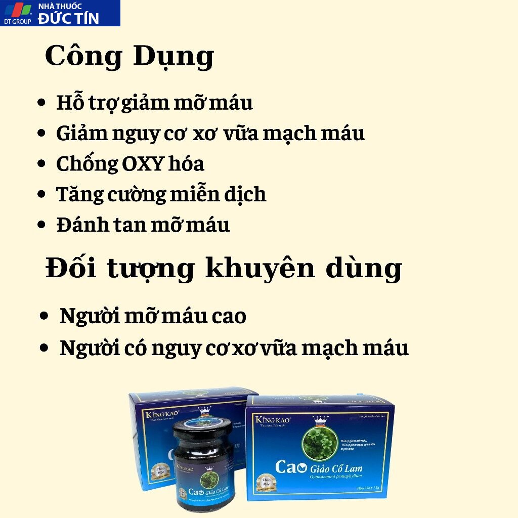 Giảo cổ lam cao đặc giảo cổ lam kingkao hỗ trợ mỡ giảm đường huyết tốt cho người tiểu đường 22 giaoconam7