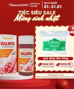 Alternative view of CHÍNH HÃNG HALIPIX VIÊN UỐNG HỖ TRỢ SỨC KHỎE HUYẾT ÁP, PHÒNG NGỪA ĐỘT QUỴ TIM MẠCH,GIẢM MỠ MÁU ỔN