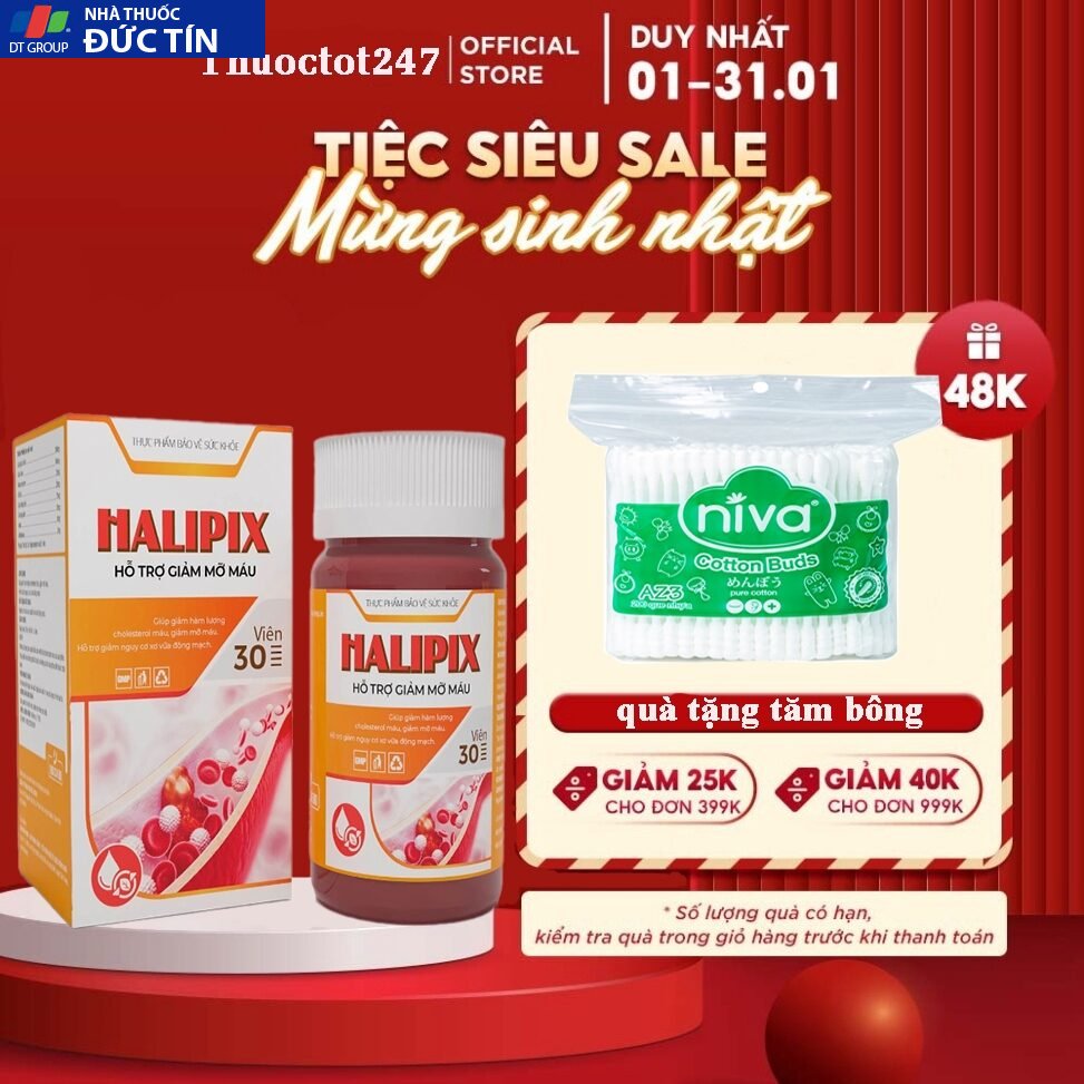 CHÍNH HÃNG HALIPIX VIÊN UỐNG HỖ TRỢ SỨC KHỎE HUYẾT ÁP, PHÒNG NGỪA ĐỘT QUỴ TIM MẠCH,GIẢM MỠ MÁU ỔN 22 hapi1