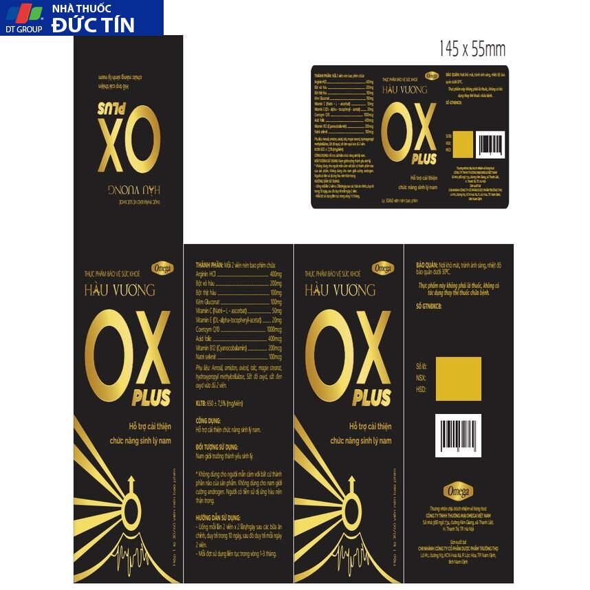 Viên uống Hàu Vương Ox- lấy lại phong độ phái mạnh hộp 30 viên 10