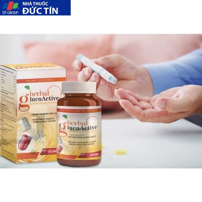 Herbal Glucoactive Hỗ Trợ Cải Thiện,Giảm Nguy Cơ Biến Chứng Bệnh Tiểu Đường Hộp 30 Viên 36 he8