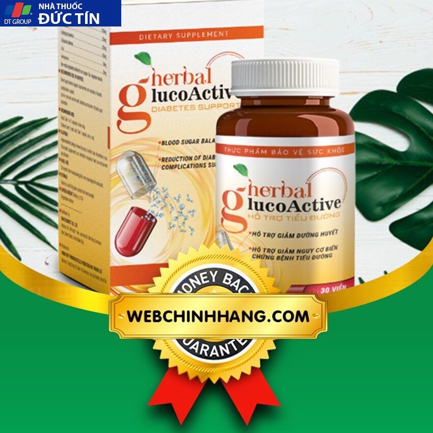 Herbal GlucoActive viên uống giúp ổn định đường huyết trong máu 14 herba6