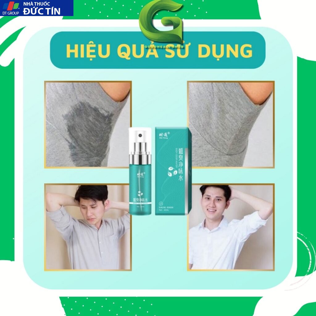 Xịt Khử Mùi Shitong Chính Hãng Khử Mùi Hôi Nách Ngăn Tiết Mồ Hôi Khử Mùi Cơ Thể Chai Dạng Xịt Dung Tích 60 ML 25 hoinach4 6