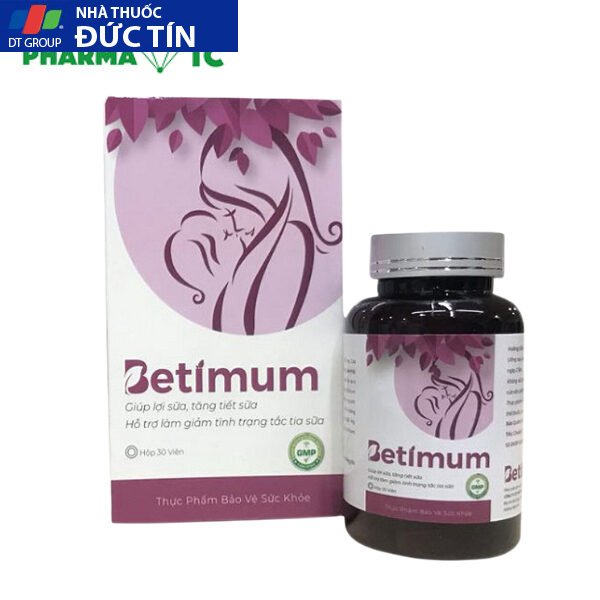 Viên uống lợi sữa Betimum hộp 30 viên,Hỗ trợ làm tăng tiết sữa 11 hop lo betimum 1