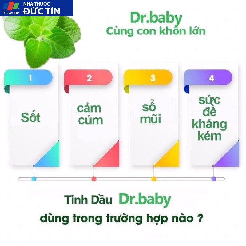 Tinh Dầu Húng Chanh Dr Baby 22 hunghcnah3