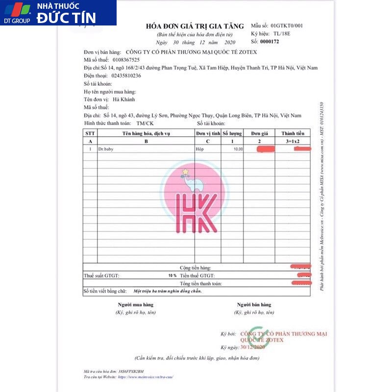 Tinh Dầu Húng Chanh Dr Baby 19 hunghcnah7